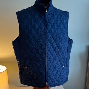 Lands' End Women's Quilted Blue Vest